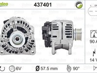 Alternator VW CADDY II combi 9K9B VALEO 437401