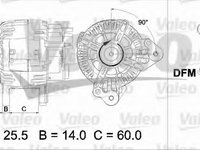 Alternator VW CADDY IV combi (Saab, SAJ) (2015 - 2016) VALEO 437470