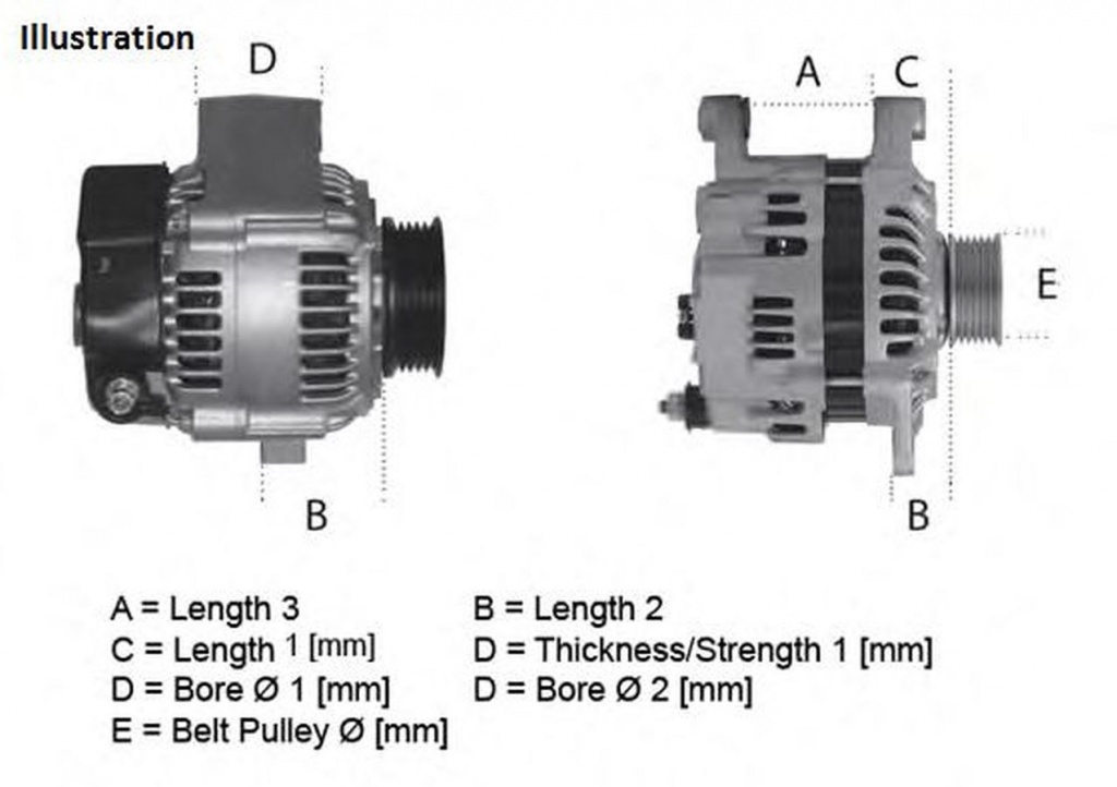 Alternator VW CRAFTER 30-35 bus 2E LUCAS ELECTRICAL LRA02358