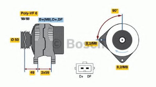 Alternator VW GOLF 3 Estate (1H5) (1993 - 199