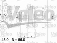 Alternator VW GOLF III Variant 1H5 VALEO 436400