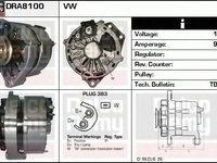 Alternator VW JETTA II 19E 1G2 165 DELCOREMY DRA8100