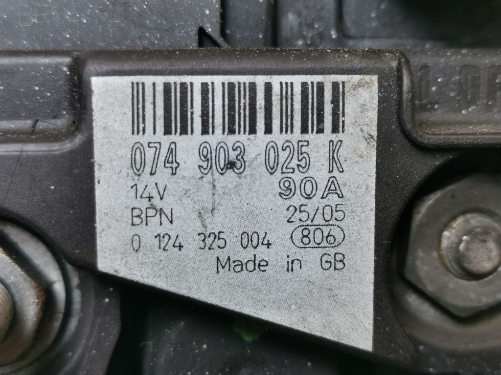 Alternator VW LT 28-35 II Bus 2.5 TDI 90