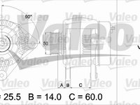 Alternator VW LUPO 6X1 6E1 VALEO 437170