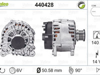 Alternator VW SCIROCCO 137 138 VALEO 440428 PieseDeTop