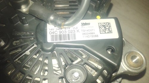 Alternator VW/ Skoda /Seat / Audi cod:04C 903 023 K 140 A Valeo 2012-2015 Factura / Garantie