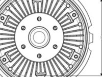 Ambreiaj ventilator/vascocuplaj (M24 sensul acelor de ceas) NISSAN CABSTAR E BD-30Ti 10.98-10.06