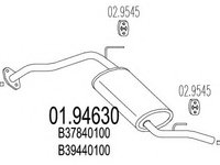 Amortizor 01 94630 MTS pentru Mazda 323 Mazda Familia Mazda Etude