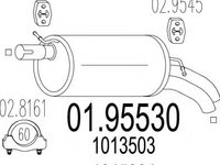 Amortizor 01 95530 MTS pentru Vw Sharan Ford Galaxy Seat Alhambra