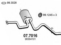 Amortizor 07 7016 ASSO pentru Daewoo Matiz