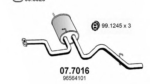 Amortizor 07 7016 ASSO pentru Daewoo Matiz