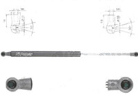 Amortizor capota fata, echilibror Dacia Lodgy, 09.2012-, Dokker, 11.2012-, Stanga = Dreapta, Lungime, Cursa, Forta: 440 mm, 150 mm, 445 N