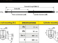 Amortizor capota ML5739 MONRoriginal pentru Audi Q7 SAN4840