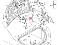 Amortizor capota portbagaj Audi A4 8E 2002 2003 Avant OEM 4B5827552G