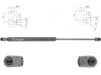 Amortizor capota spate, echilibror haion Kia Ceed (Eu), 06.2012-, Stanga = Dreapta, Combi, Lungime, Cursa, Forta 445 mm, 169 mm, 640 N