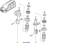AMORTIZOR FATA DOKKER--RENAULT ,ORIGINE