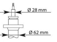 Amortizor FIAT DUCATO platou / sasiu (244) (2002 - 2020) KYB 635807