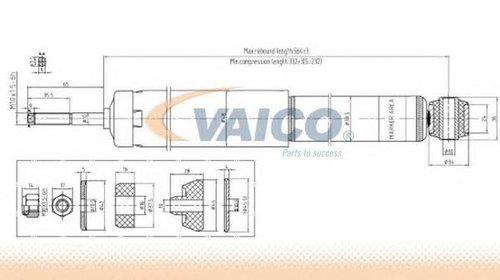 Amortizor OPEL TIGRA 95 VAICO V400689