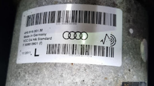 Amortizor Perna Aer Stanga Spate Audi A8 D4 4H0616001M
