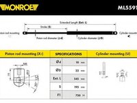 Amortizor portbagaj JEEP WAGONEER (XJ) - MONROE ML5591