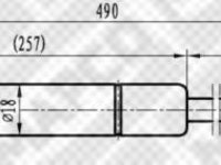 Amortizor portbagaj SAAB 9000 hatchback - MAPCO 91924