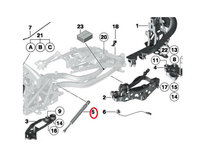 Amortizor softtop BMW Seria 3 (E46), CABRIO 05.1999-09.2006, Z4 (E89), 05.2009-, pentru plafon cu deschidere automata, lungime/cursa/forta: 285mm/100mm/800N, echilibror pavilion soft top 1 buc. 1002092 54377212634