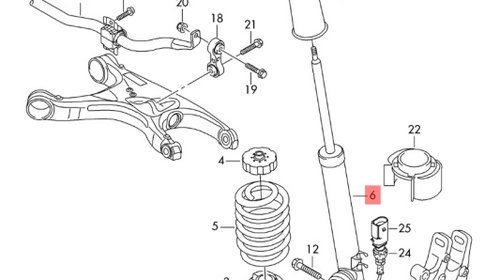 Amortizor spate Audi A4 B8 2.0 TDI CAG Sedan 