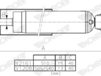 Amortizor Spate Dreapta/Stanga FORD TOURNEO COURIER B460, TRANSIT COURIER B460, TRANSIT COURIER B460/MINIVAN, MAZDA CX-3 1.0-2.0 02.14-