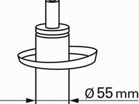 Amortizor telescop AUDI A3 8P1 SACHS 311 852