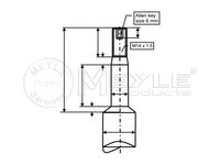 Amortizor telescop BMW 5 Touring E34 MEYLE 3266240006