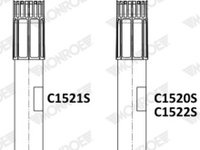 AMORTIZOR / TELESCOP Spate Dreapta/Stanga SEAT LEON SC (5F5) MONROE MONC1520S 2013 2014 2015 2016 2017 2018