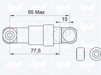 Amortizor vibratii curea BMW 3 Compact E36 IPD 130476