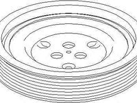 Amortizor vibratii curea transmisie cu caneluri FORD TRANSIT bus FD FB FS FZ FC TOPRAN 302 812