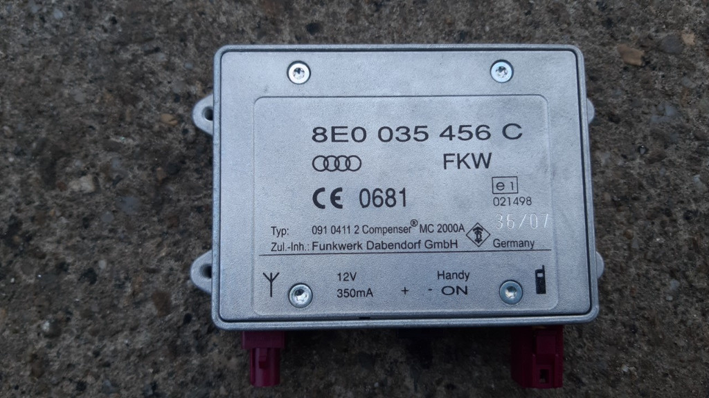 Amplificator antena 8e0035456c/b audi a6