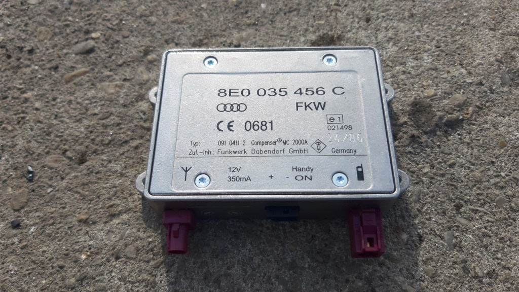 Amplificator antena 8e0035456c/b audi a6-c6