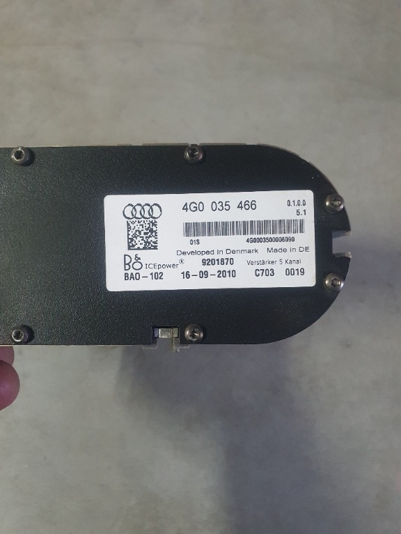Amplificator Audi A6,A7 Bang&Olufsen Ice