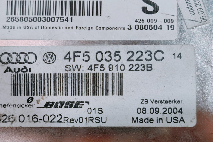 Amplificator Audio 4F5035223C Audi A6 4F