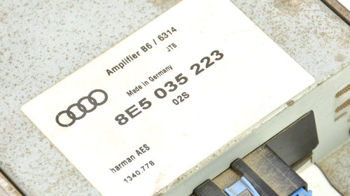 Amplificator Audio Audi A4 B6 (8E) 2000 - 2004 8E5035223, 8E5 035 223