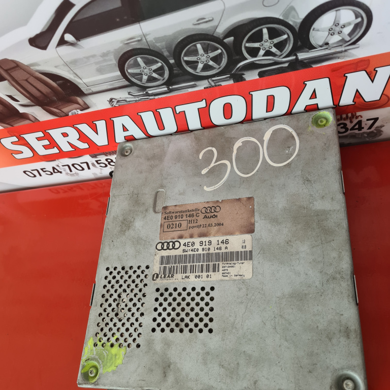 Amplificator audio Audi A8 (2002-2009) [4E] D3 3.0 Motorina 2006, 4E0919146