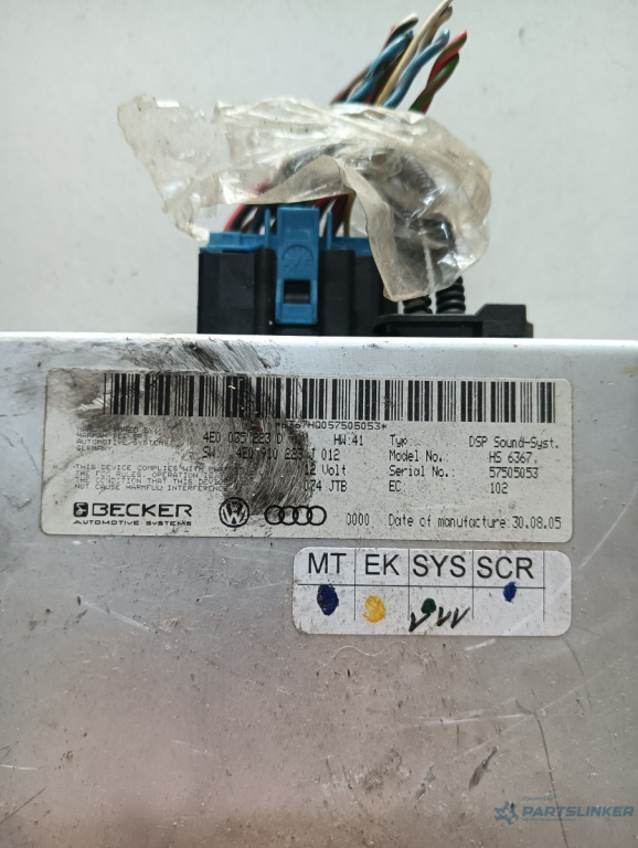 Amplificator audio AUDI A8 II 4E2, 4E8 2