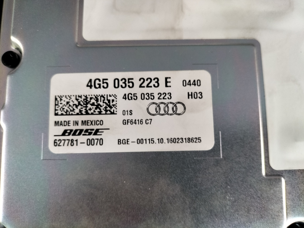 Amplificator audio BOSE Audi A6 C8, 2016