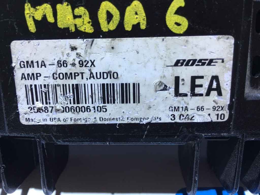 Amplificator Audio BOSE Mazda 6 2002 - 2