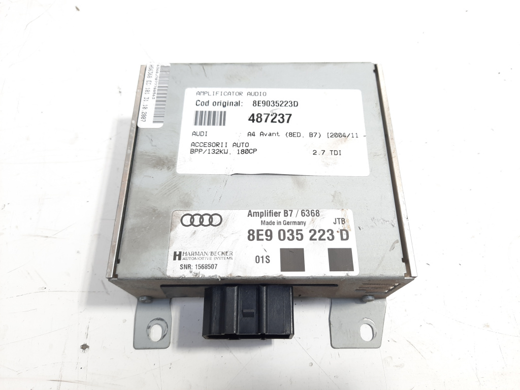 Amplificator audio, cod 8E9035223D, Audi A4 Avant (8ED, B7) (id:487237)