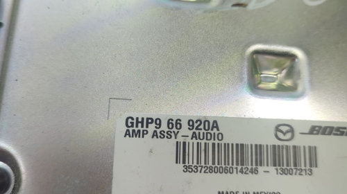 Amplificator audio GHP966920A Mazda 6 GJ [2012 - 2015] Sedan 2.2 SKYACTIV-D MT (175 hp) SHY1