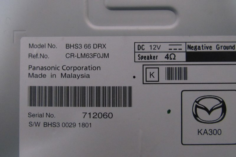 AMPLIFICATOR AUDIO MAZDA 3 - AN 2013 - C