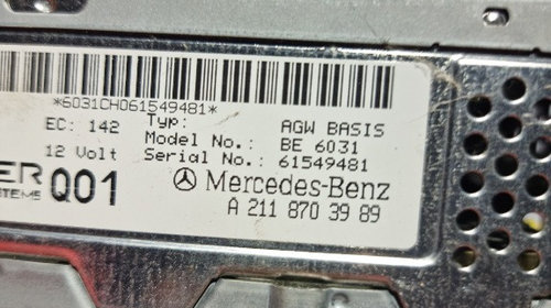 Amplificator audio Mercedes Becker A2118703989