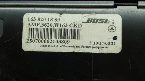 Amplificator audio Mercedes ML W163 1638201889 1998-2004