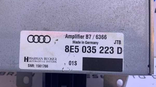 Amplificator Audio Radio Audi A4 B7 Berlina Sedan 2005 -2008 Cod 8E5035223D
