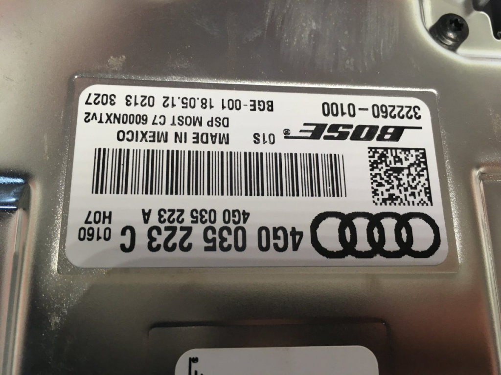Amplificator Bose - Audi A6 cod: 4G00352