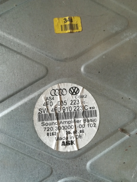 Amplificator sistem audio audi a6 c6 cod 4f0 910 223 c